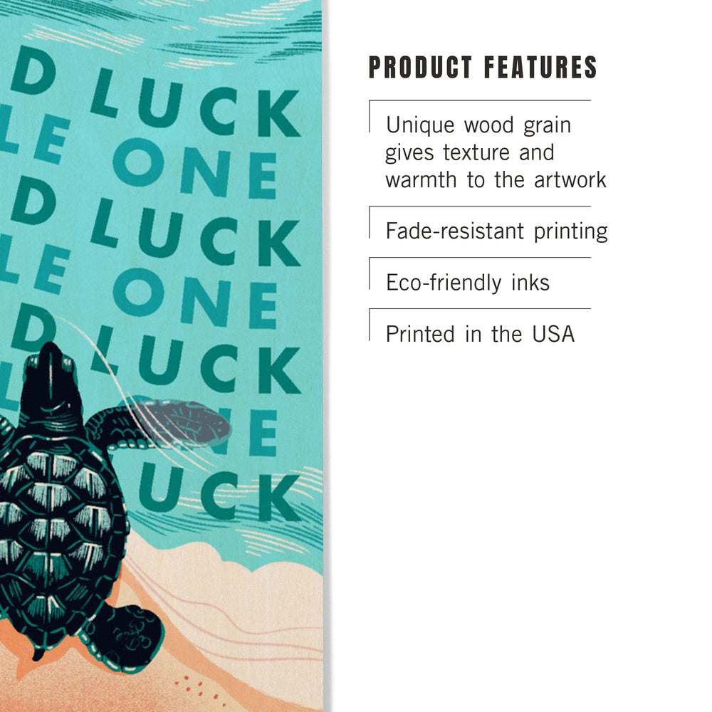 Courageous Explorer Collection, Turtle, Good Luck Little One, Wood Signs and Postcards - Lantern Press