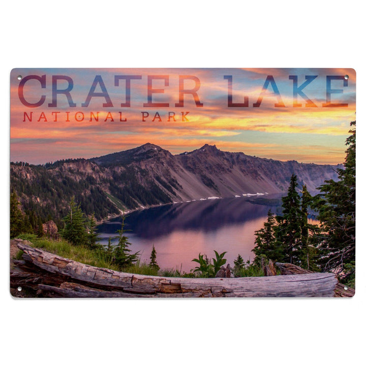Crater Lake National Park, Oregon, Early Morning, Lantern Press Photography, Wood Signs and Postcards - Lantern Press