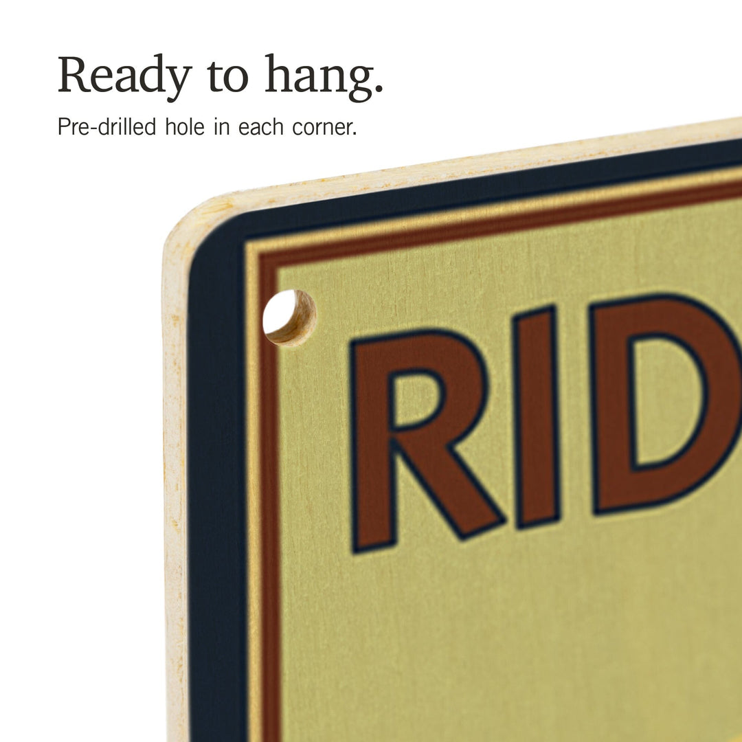 Cuyahoga Valley National Park, Ohio, Mountain Bike, Lantern Press Artwork, Wood Signs and Postcards - Lantern Press