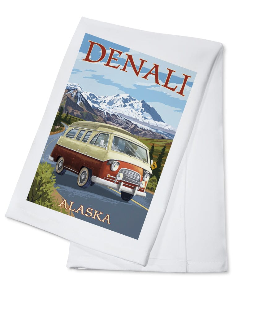 Denali, Alaska, Camper Van, Lantern Press Artwork - Lantern Press