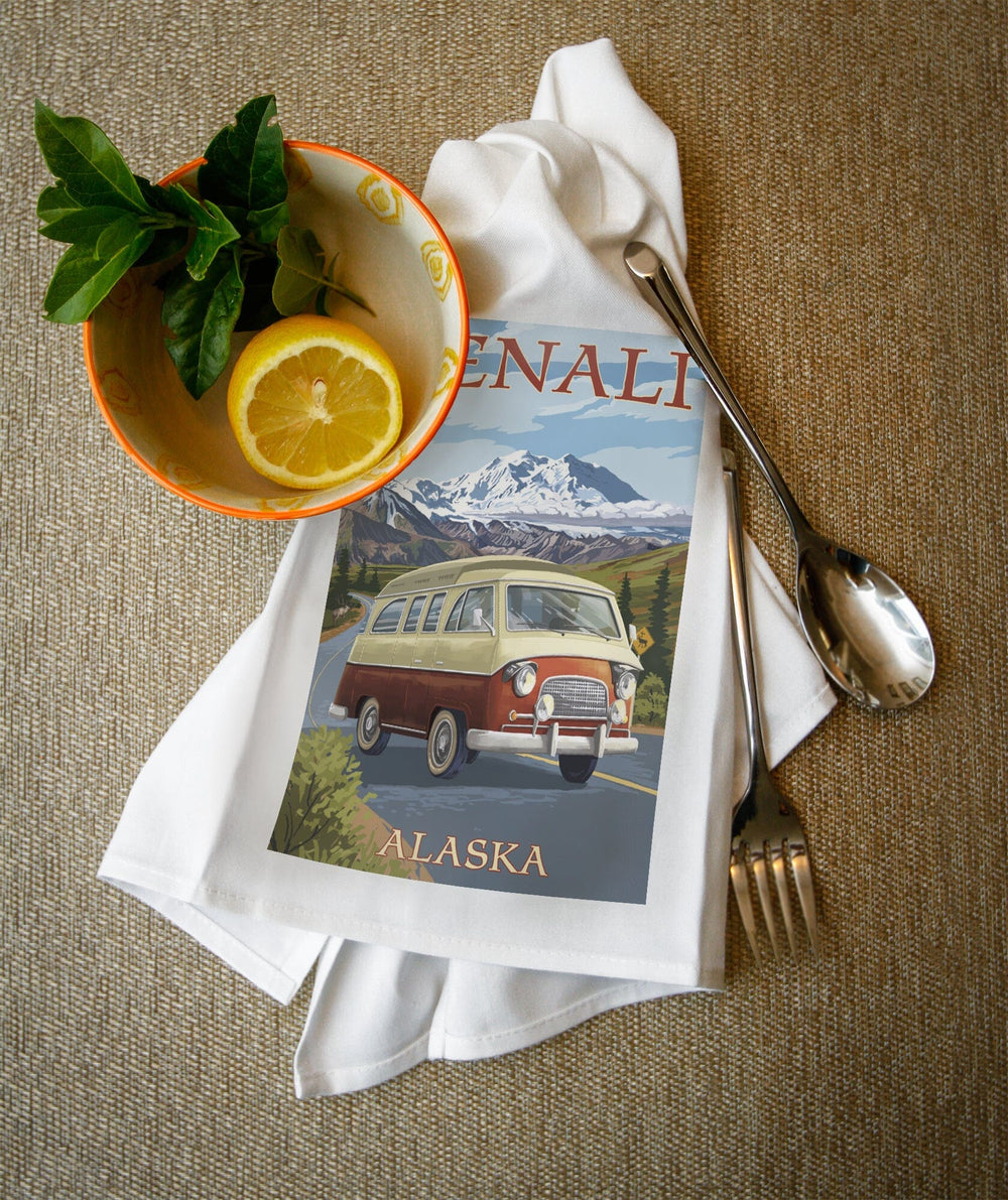 Denali, Alaska, Camper Van, Lantern Press Artwork - Lantern Press