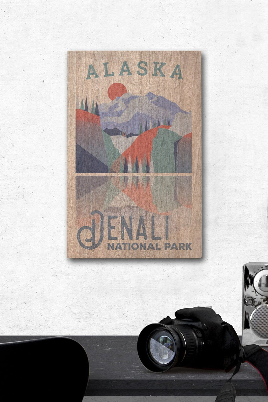 Denali National Park, Alaska, Lantern Press Artwork, Wood Signs and Postcards - Lantern Press