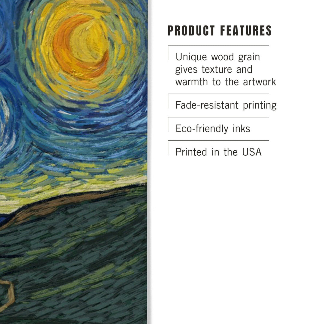 Denali National Park, Alaska, Starry Night National Park Series, Lantern Press Artwork, Wood Signs and Postcards - Lantern Press