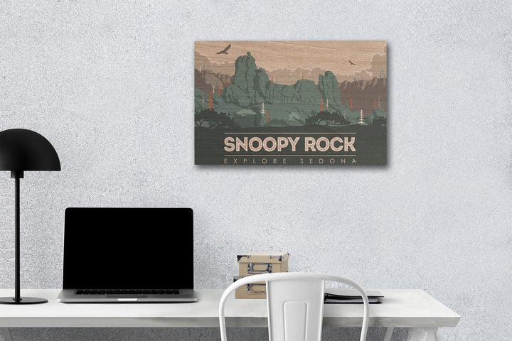 Explore Sedona, Arizona, Snoopy Rock, Lantern Press Artwork, Wood Signs and Postcards - Lantern Press