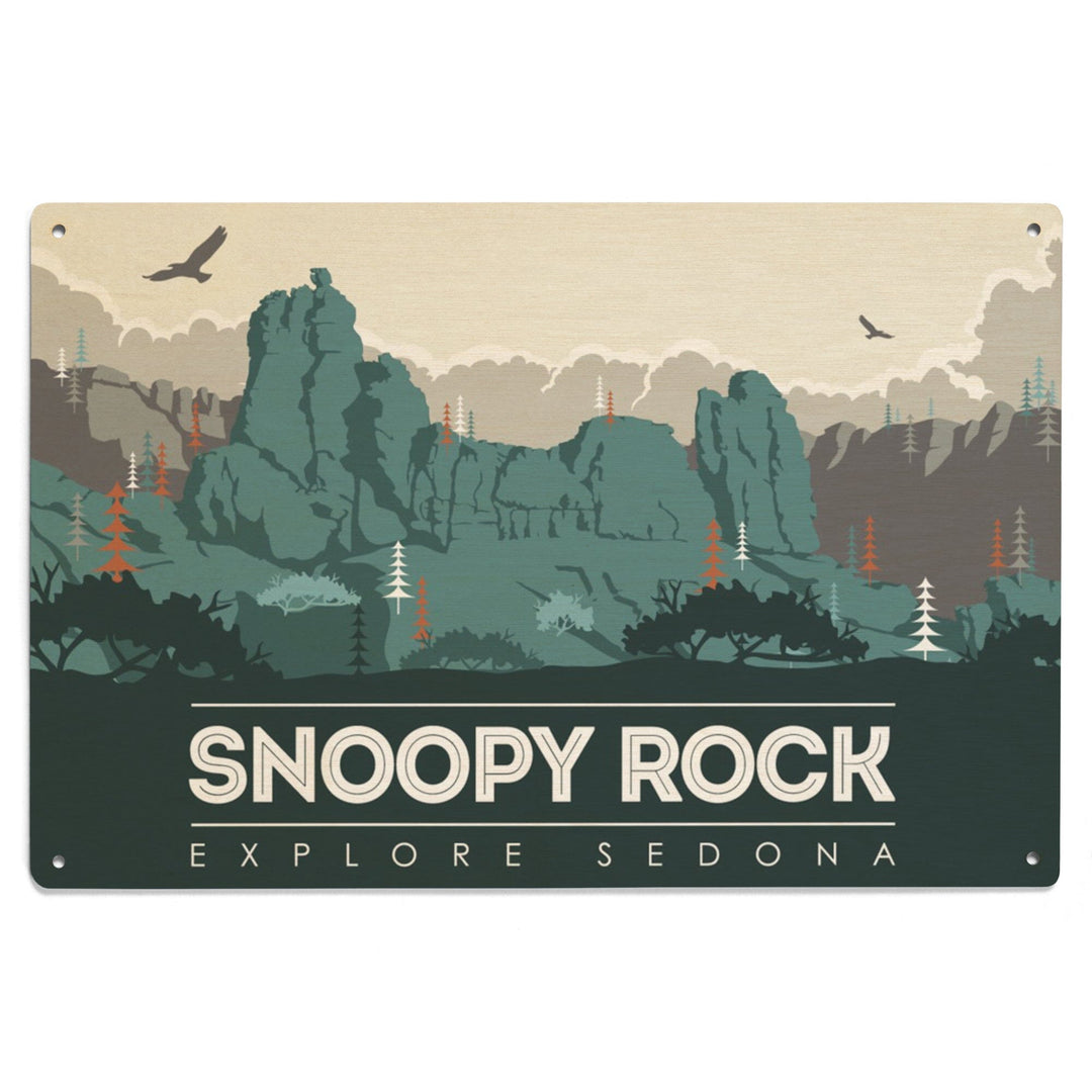 Explore Sedona, Arizona, Snoopy Rock, Lantern Press Artwork, Wood Signs and Postcards - Lantern Press