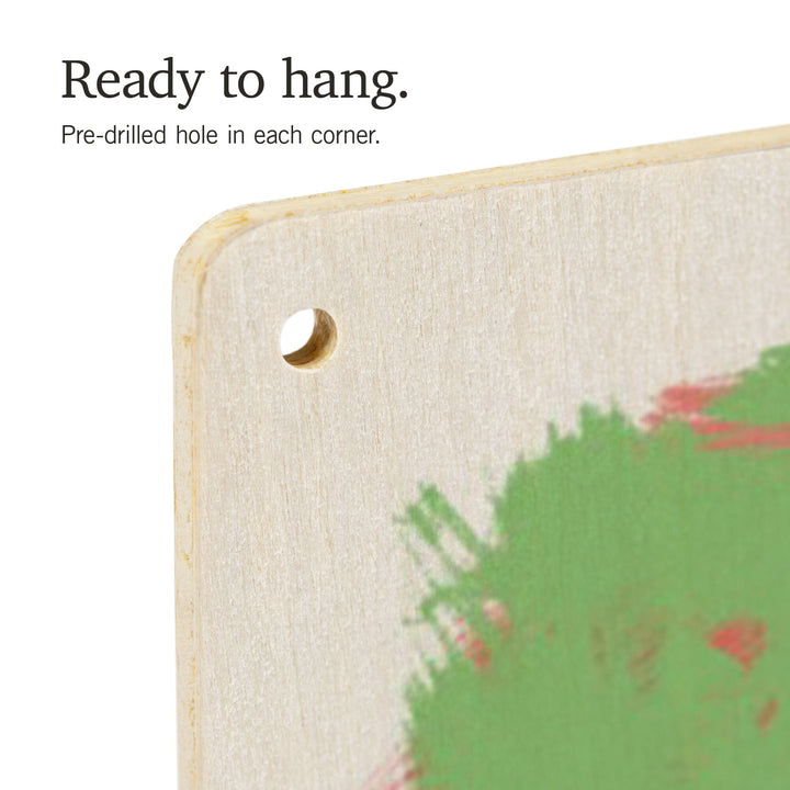 Giraffe, Vivid, Lantern Press Artwork, Wood Signs and Postcards - Lantern Press