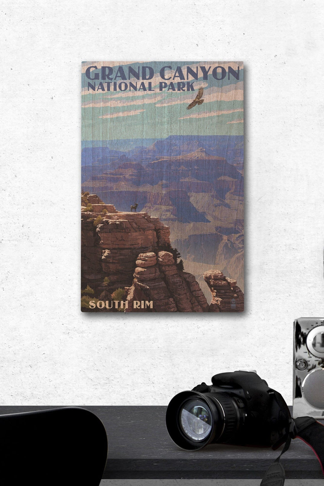 Grand Canyon National Park, Arizona, South Rim, Lantern Press Artwork, Wood Signs and Postcards Wood Lantern Press 12 x 18 Wood Gallery Print 