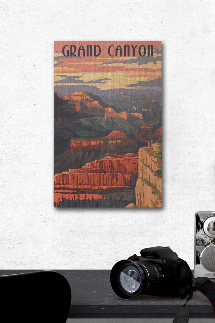 Grand Canyon National Park, Arizona, Sunset View, Lantern Press Artwork, Wood Signs and Postcards - Lantern Press