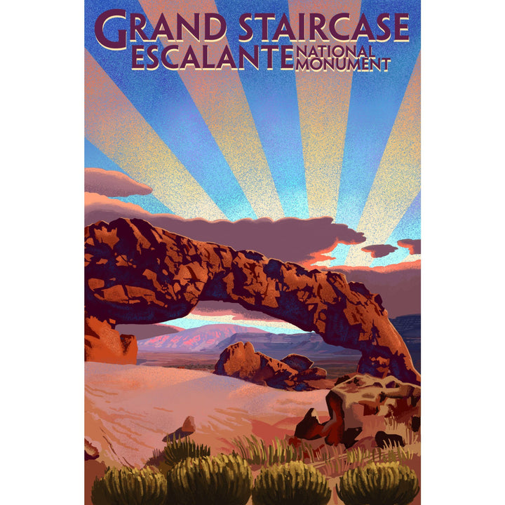 Grand Staircase-Escalante National Monument, Utah, Lantern Press Artwork, Stretched Canvas - Lantern Press