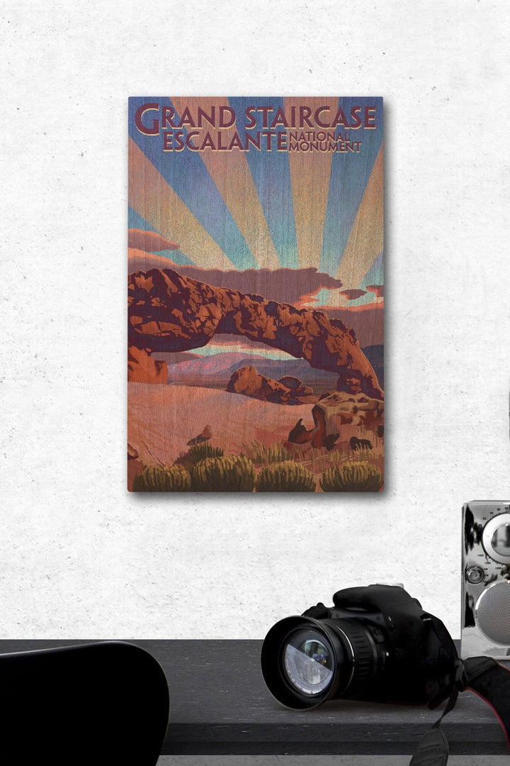 Grand Staircase-Escalante National Monument, Utah, Lantern Press Artwork, Wood Signs and Postcards - Lantern Press