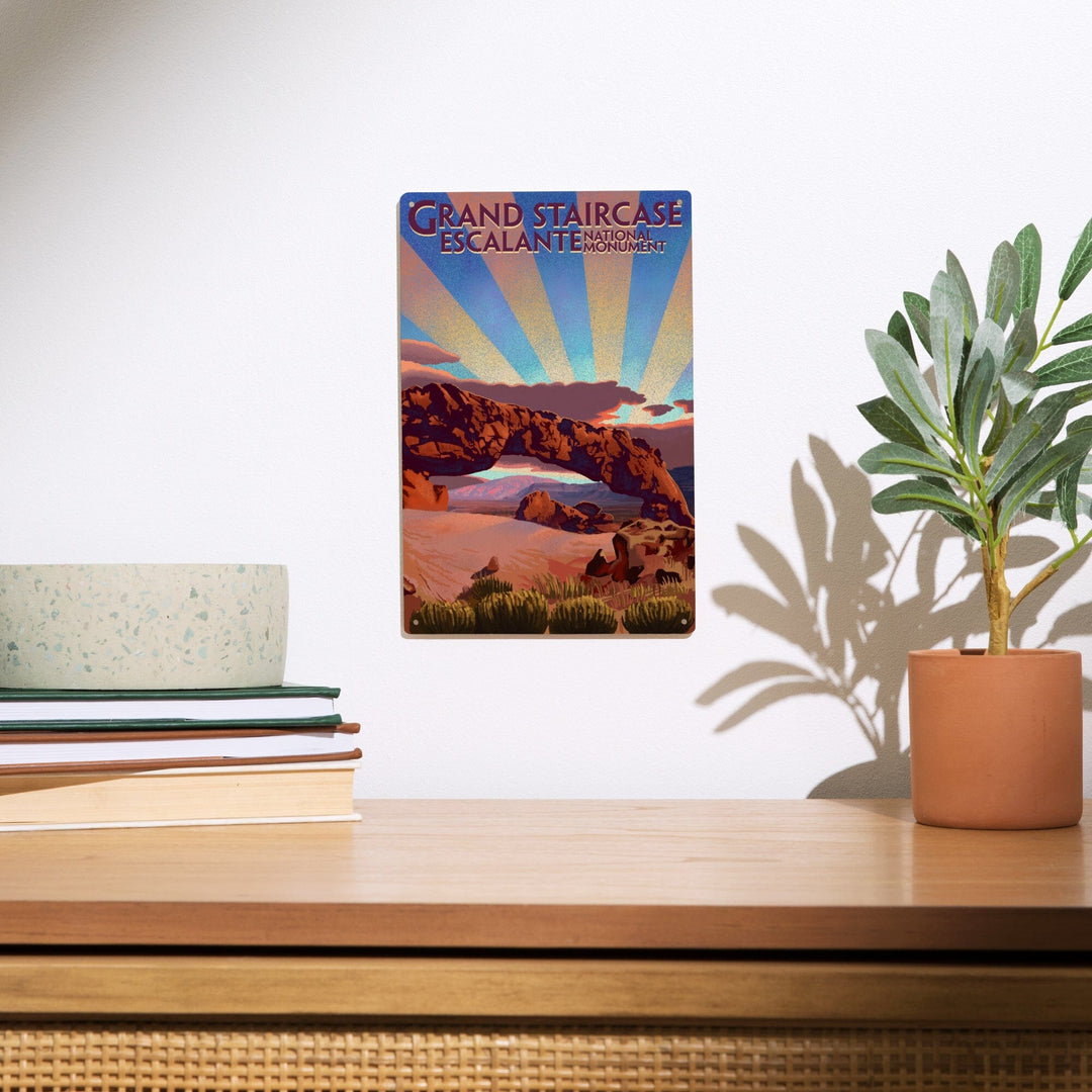 Grand Staircase-Escalante National Monument, Utah, Lantern Press Artwork, Wood Signs and Postcards - Lantern Press