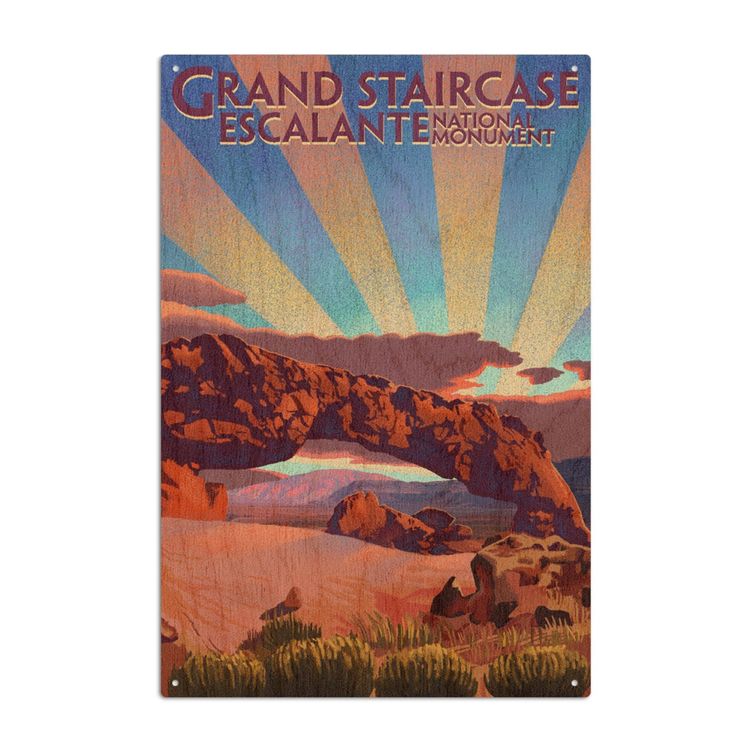 Grand Staircase-Escalante National Monument, Utah, Lantern Press Artwork, Wood Signs and Postcards - Lantern Press