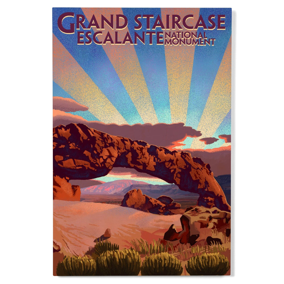Grand Staircase-Escalante National Monument, Utah, Lantern Press Artwork, Wood Signs and Postcards - Lantern Press