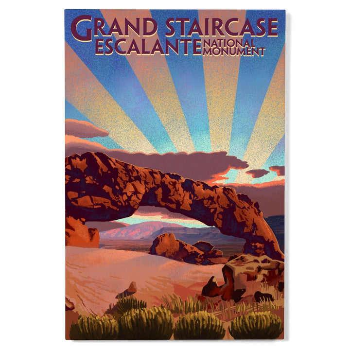 Grand Staircase-Escalante National Monument, Utah, Lantern Press Artwork, Wood Signs and Postcards - Lantern Press