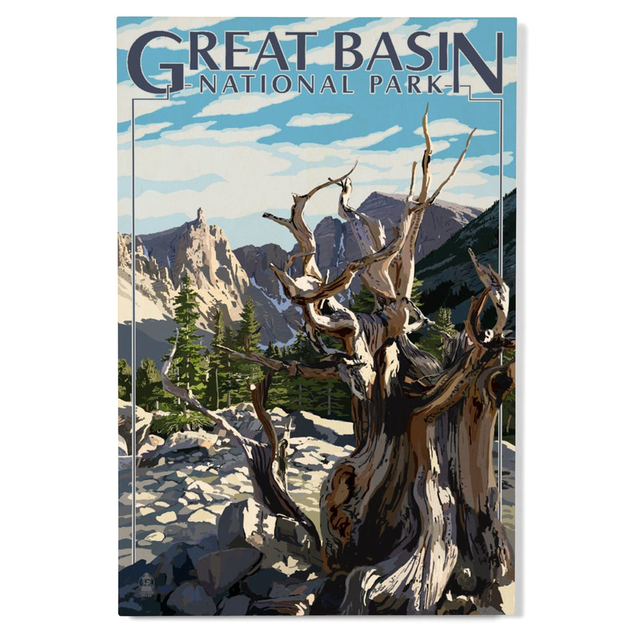 Great Basin National Park, Wheeler Peak, Lantern Press Artwork, Wood Signs and Postcards - Lantern Press
