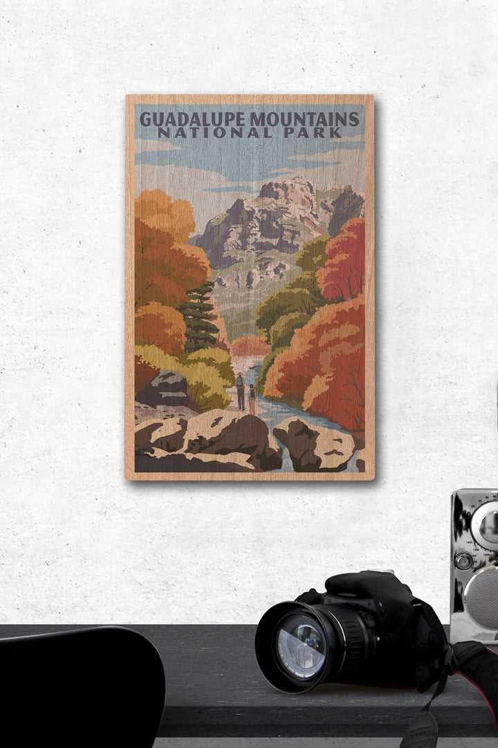 Guadalupe Mountains National Park, WPA Style, Lantern Press Artwork, Wood Signs and Postcards - Lantern Press