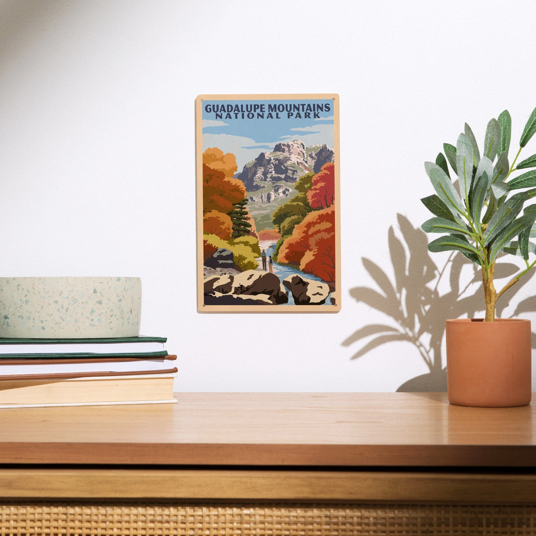 Guadalupe Mountains National Park, WPA Style, Lantern Press Artwork, Wood Signs and Postcards - Lantern Press