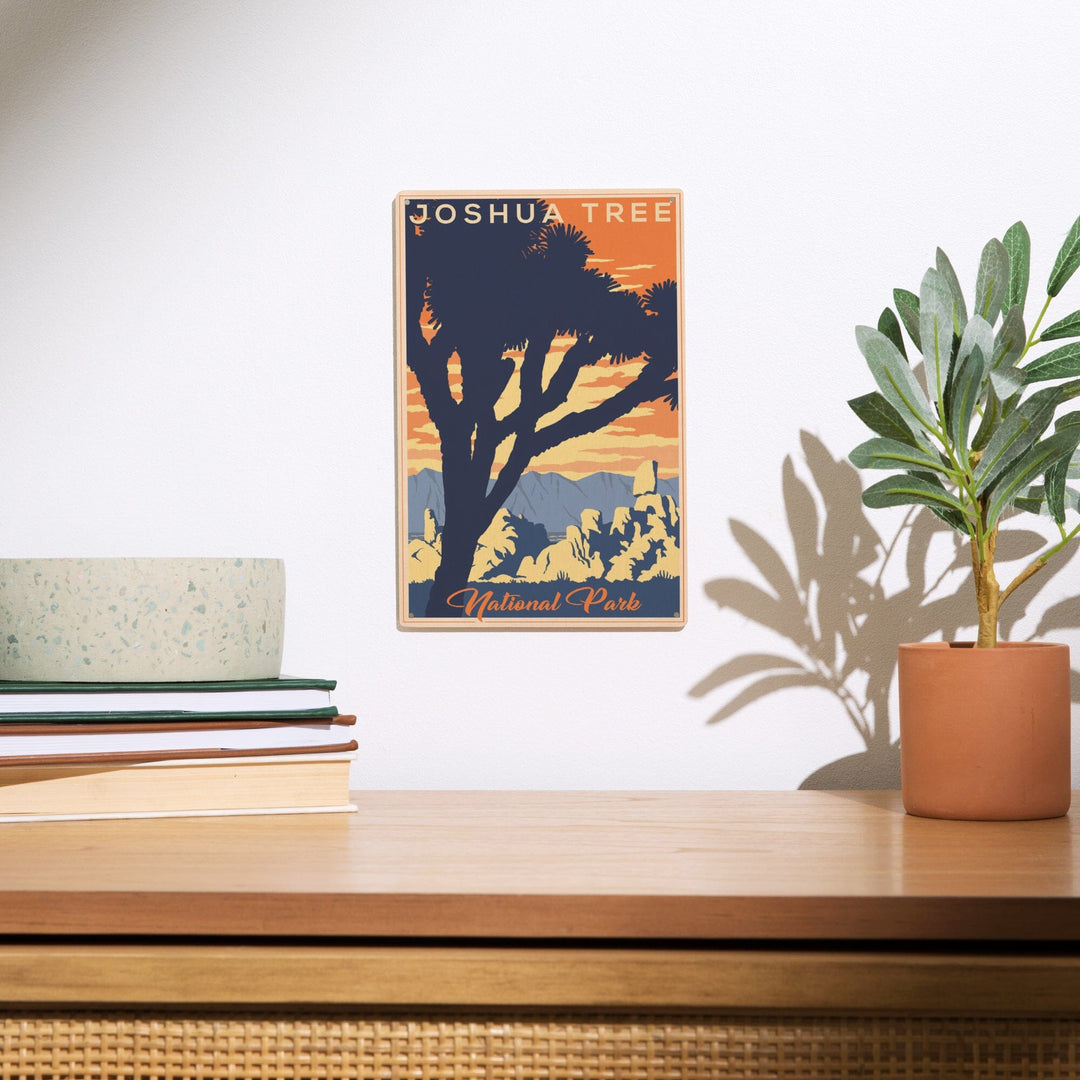 Joshua Tree National Park, California, Lithograph, Lantern Press Artwork, Wood Signs and Postcards - Lantern Press