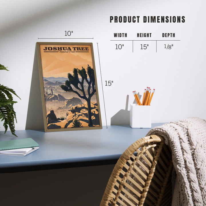 Joshua Tree National Park, California, Lithograph National Park Series, Lantern Press Artwork, Wood Signs and Postcards - Lantern Press
