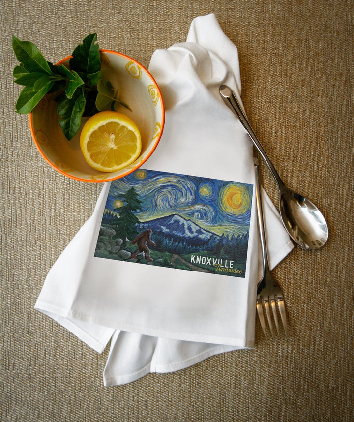 Knoxville, Tennessee, Bigfoot, Starry Night - Lantern Press