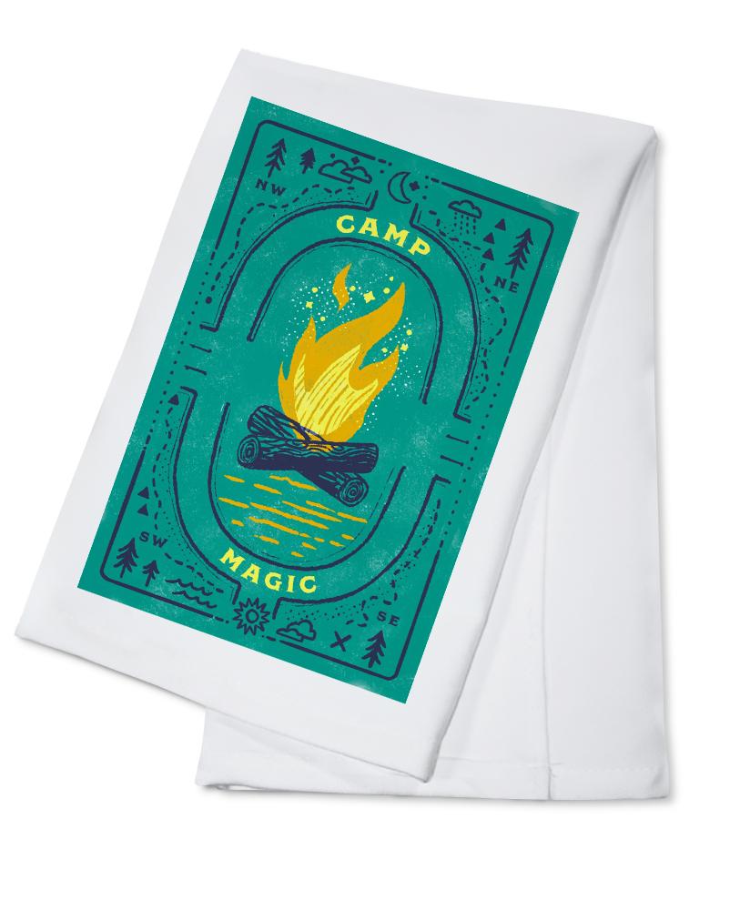 Lake Life Series, Camp Magic, Organic Cotton Kitchen Tea Towels - Lantern Press