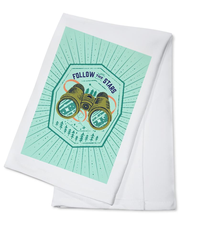 Lake Life Series, Follow The Stars, Organic Cotton Kitchen Tea Towels - Lantern Press