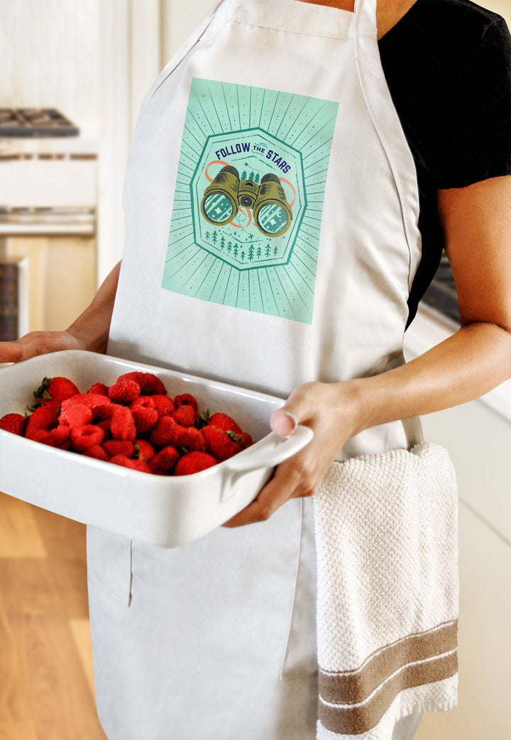 Lake Life Series, Follow The Stars, Organic Cotton Kitchen Tea Towels - Lantern Press