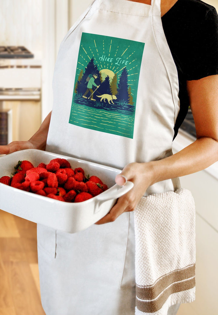 Lake Life Series, Hike Life, Organic Cotton Kitchen Tea Towels - Lantern Press