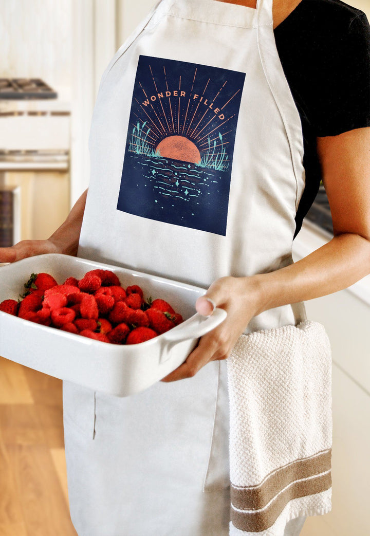 Lake Life Series, Wonder Filled, Organic Cotton Kitchen Tea Towels - Lantern Press