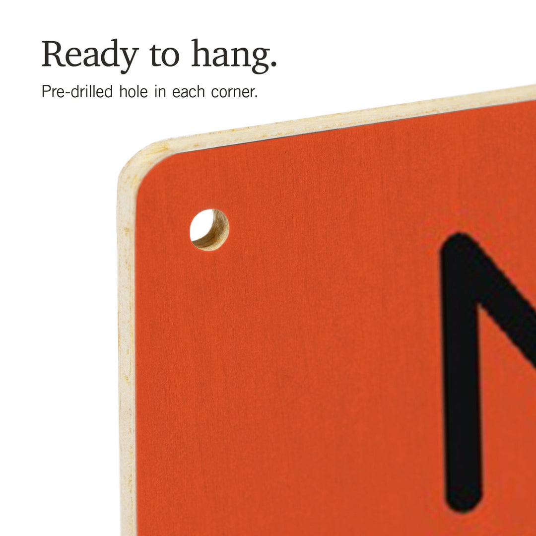 Maine, Nautical Geometric, Lantern Press Artwork, Wood Signs and Postcards - Lantern Press