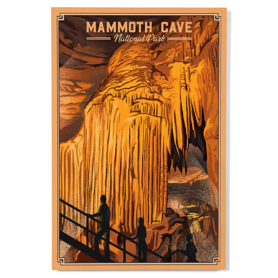 Mammoth Cave National Park, Kentucky, Lithograph, Lantern Press Artwork, Wood Signs and Postcards - Lantern Press