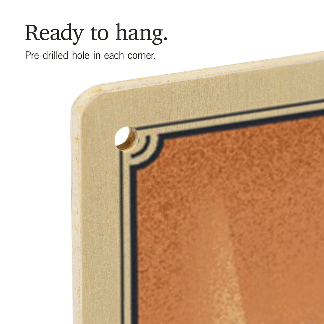 North Head Lighthouse, Lithograph, Lantern Press Artwork, Wood Signs and Postcards Wood Lantern Press