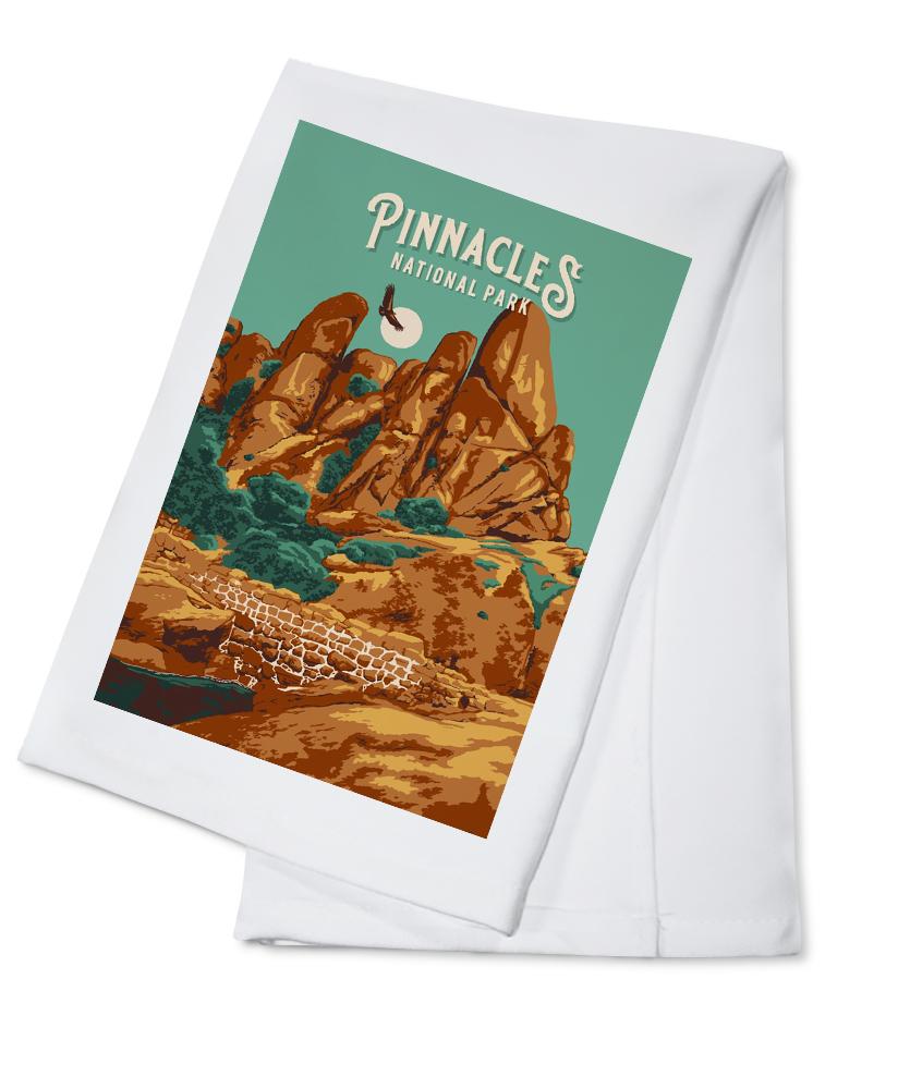 Pinnacles National Park, California, Painterly National Park Series, Towels and Aprons Kitchen Lantern Press 