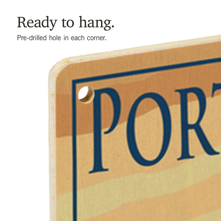 Portland, Maine, Portland Head Light, Lantern Press Artwork, Wood Signs and Postcards Wood Lantern Press