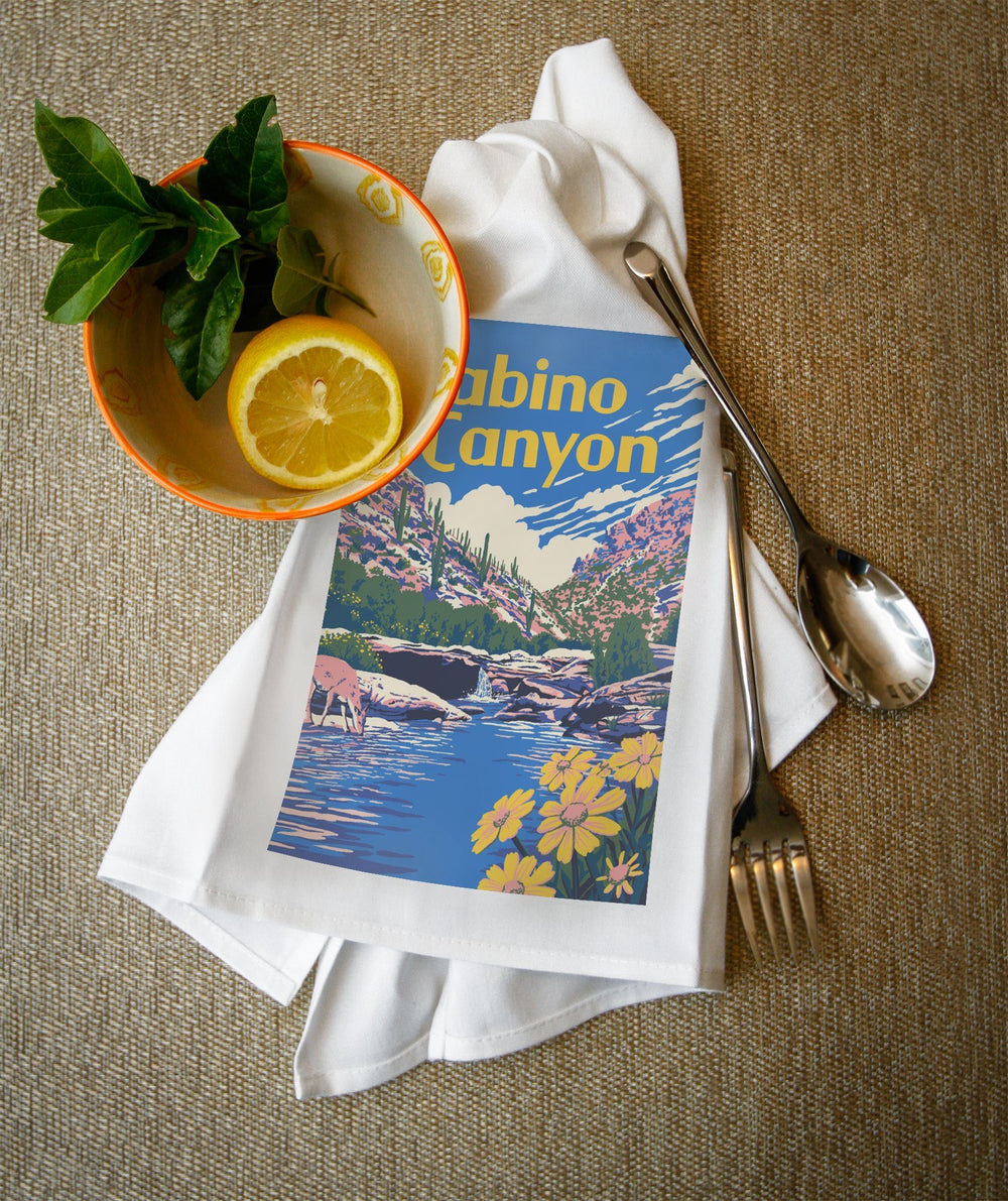 Sabino Canyon, Arizona, Explorer Series, Lantern Press Artwork, Towels and Aprons Kitchen Lantern Press 