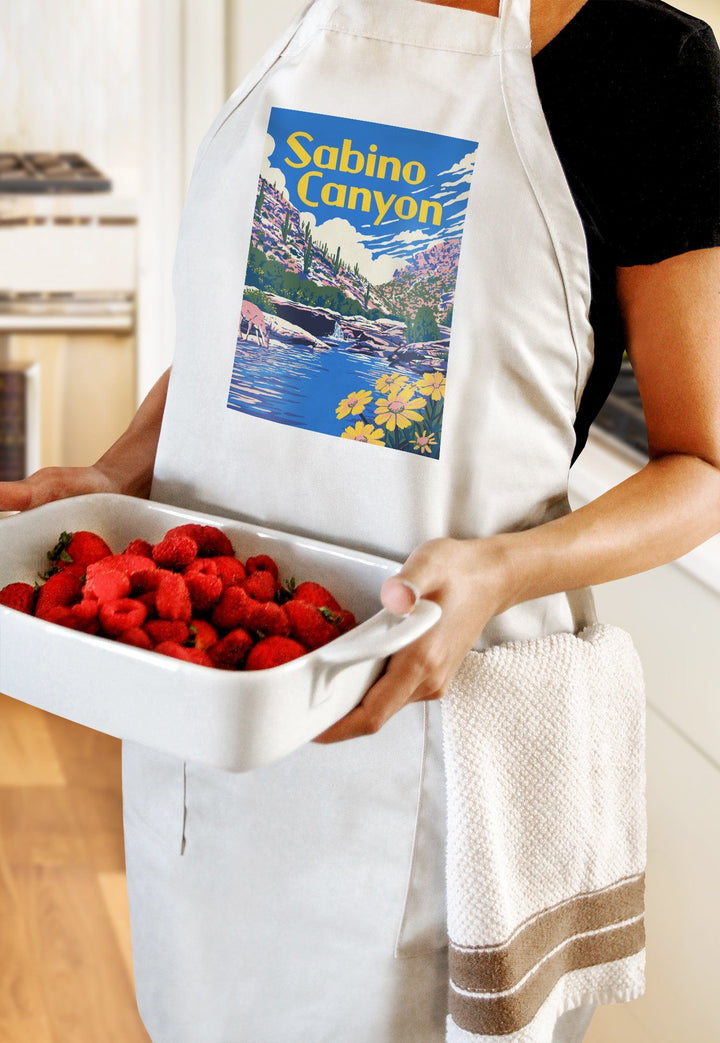 Sabino Canyon, Arizona, Explorer Series, Lantern Press Artwork, Towels and Aprons Kitchen Lantern Press