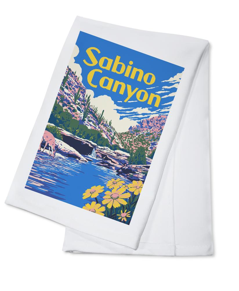 Sabino Canyon, Arizona, Explorer Series, Lantern Press Artwork, Towels and Aprons Kitchen Lantern Press
