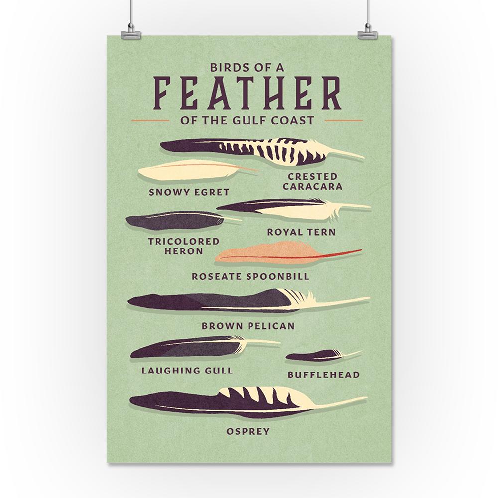 Shorebirds at Sunset Collection, Birds of a Feather, Gulf Coast, Art Prints and Metal Signs Art Lantern Press 16 x 24 Giclee Print