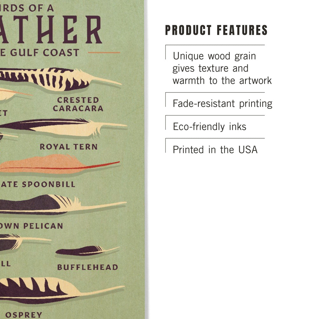 Shorebirds at Sunset Collection, Birds of a Feather, Gulf Coast, Wood Signs and Postcards Wood Lantern Press