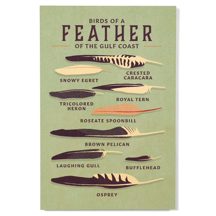 Shorebirds at Sunset Collection, Birds of a Feather, Gulf Coast, Wood Signs and Postcards Wood Lantern Press
