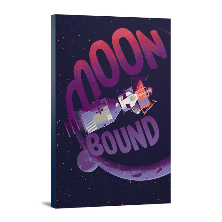 Spacethusiasm Collection, Apollo, Moon Bound, Stretched Canvas Canvas Lantern Press 16x24 Stretched Canvas
