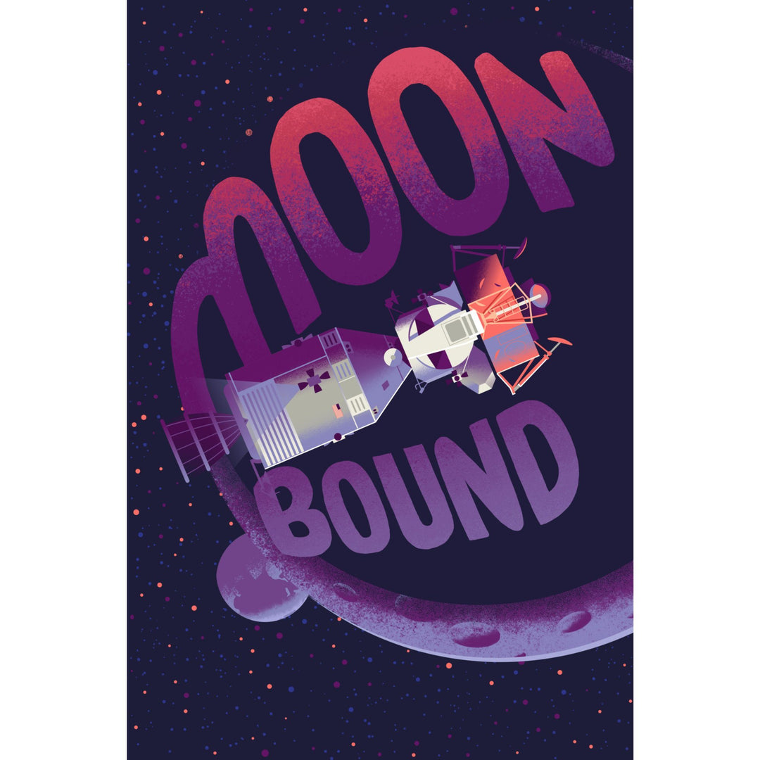 Spacethusiasm Collection, Apollo, Moon Bound, Stretched Canvas Canvas Lantern Press