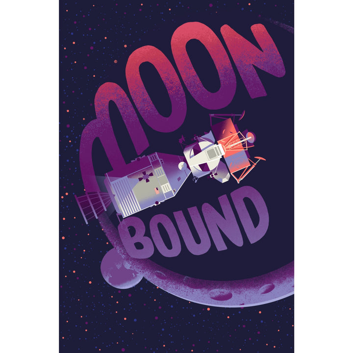 Spacethusiasm Collection, Apollo, Moon Bound, Stretched Canvas Canvas Lantern Press