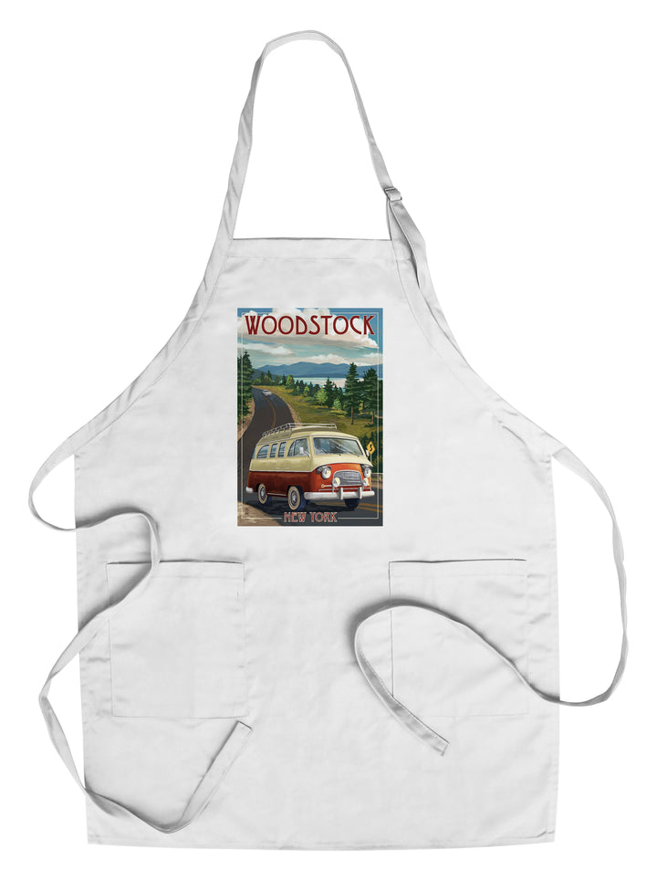 Woodstock, New York, Camper Van, Lantern Press Artwork, Towels and Aprons Kitchen Lantern Press Chef's Apron