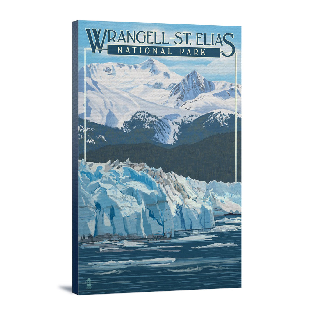 Wrangell, St. Elias National Park, Alaska, Glacier, Lantern Press Artwork, Stretched Canvas Canvas Lantern Press 16x24 Stretched Canvas