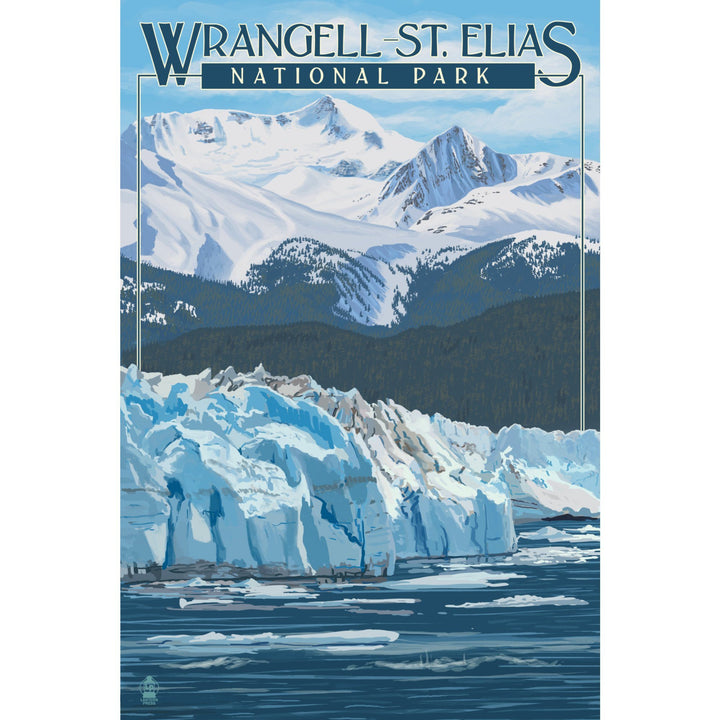 Wrangell, St. Elias National Park, Alaska, Glacier, Lantern Press Artwork, Stretched Canvas Canvas Lantern Press