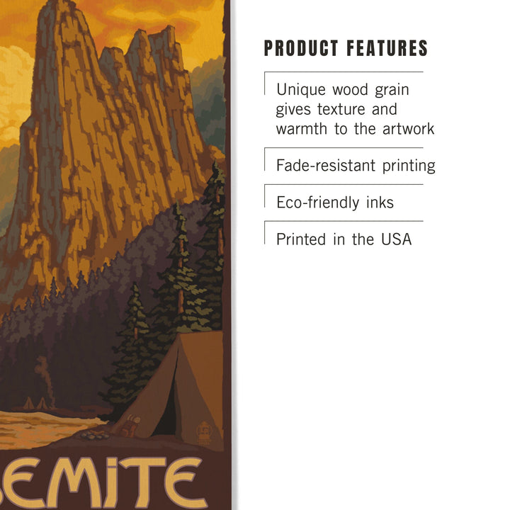 Yosemite National Park, California, Sentinel, Lantern Press Artwork, Wood Signs and Postcards Wood Lantern Press