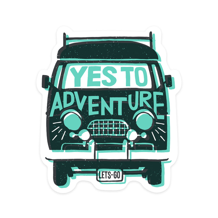 Outdoor More Series, Yes To Adventure, Vinyl Sticker