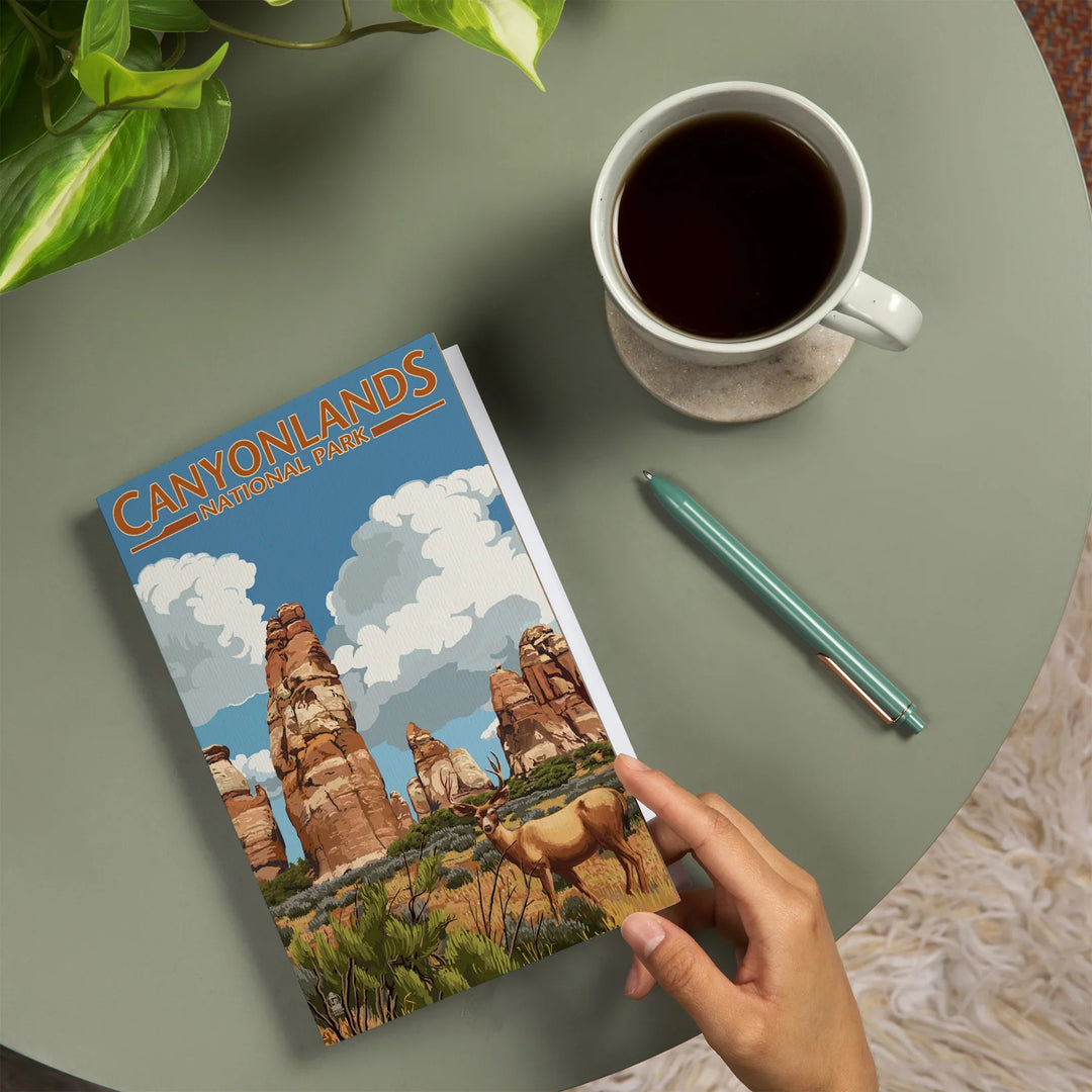Lined 6x9 Journal, Canyonlands National Park, Utah, Chesler and Deer, Lay Flat, 193 Pages, FSC paper