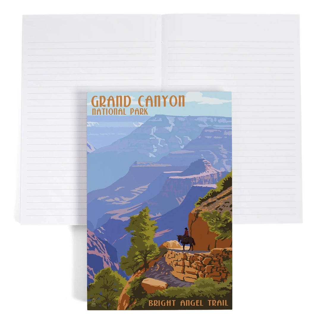 Lined 6x9 Journal, Grand Canyon National Park, Arizona, Bright Angel Trail, Lay Flat, 193 Pages, FSC paper